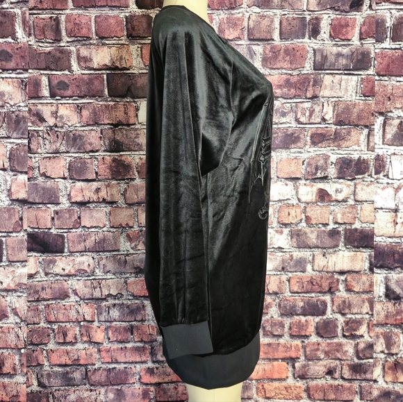 Killstar Survival Mode Velvet Sweater Dress - Picture 4 of 12